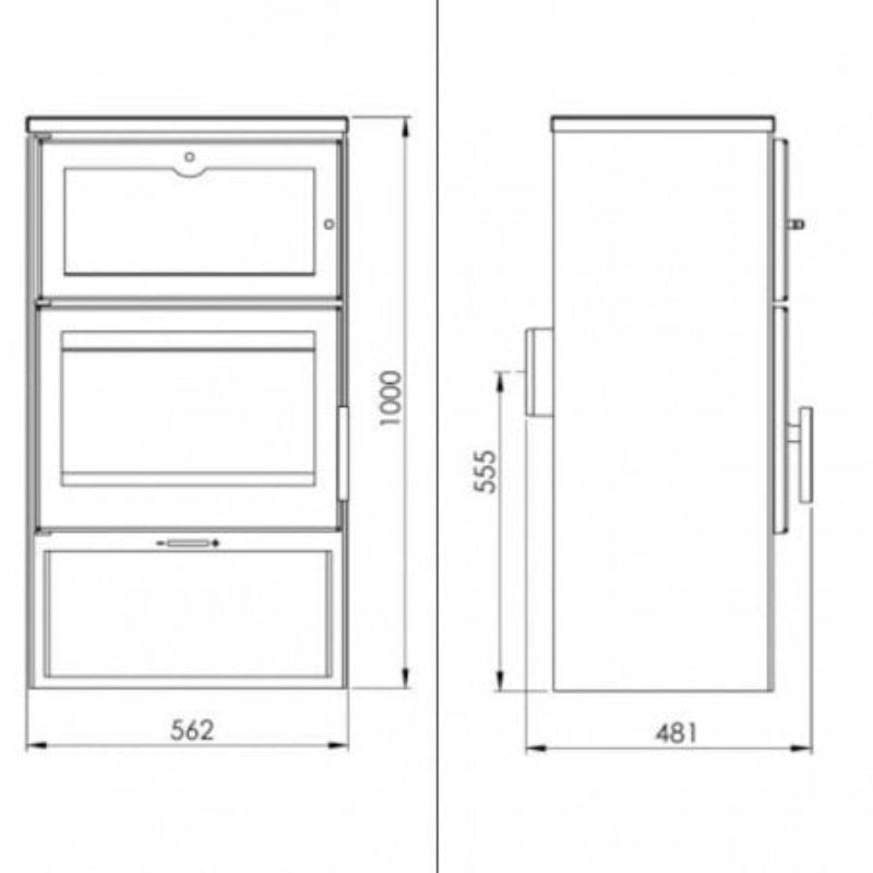 Salamandra a Lenha PANADERO OVEN EcoDesign com Forno 7,1 kW