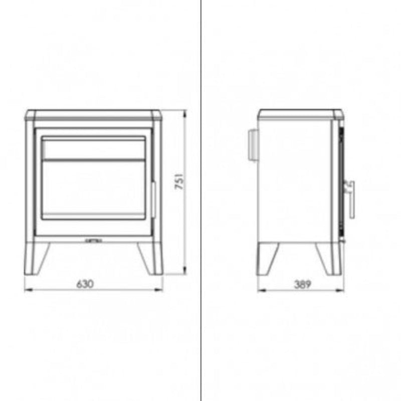 Salamandra a Lenha PANADERO CHAMBERY EcoDesign 7,1 kW