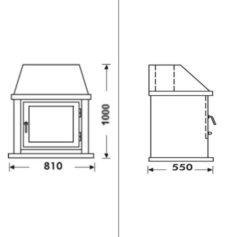 Salamandra a Lenha PANADERO LA MANCHA EcoDesign 9,8 kW