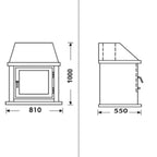 Salamandra a Lenha PANADERO LA MANCHA EcoDesign 9,8 kW