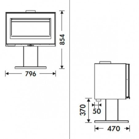 Salamandra a Lenha PANADERO MAJA EcoDesign 7,2 kW