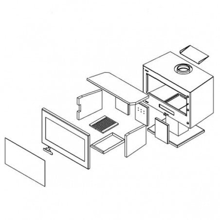 Salamandra a Lenha PANADERO MAJA EcoDesign 7,2 kW