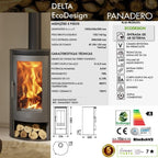 Salamandra a Lenha PANADERO DELTA EcoDesign 8 kW