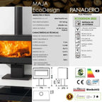 Salamandra a Lenha PANADERO MAJA EcoDesign 7,2 kW